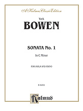 SONATA #1 IN C MINOR VIOLA/PIANO cover